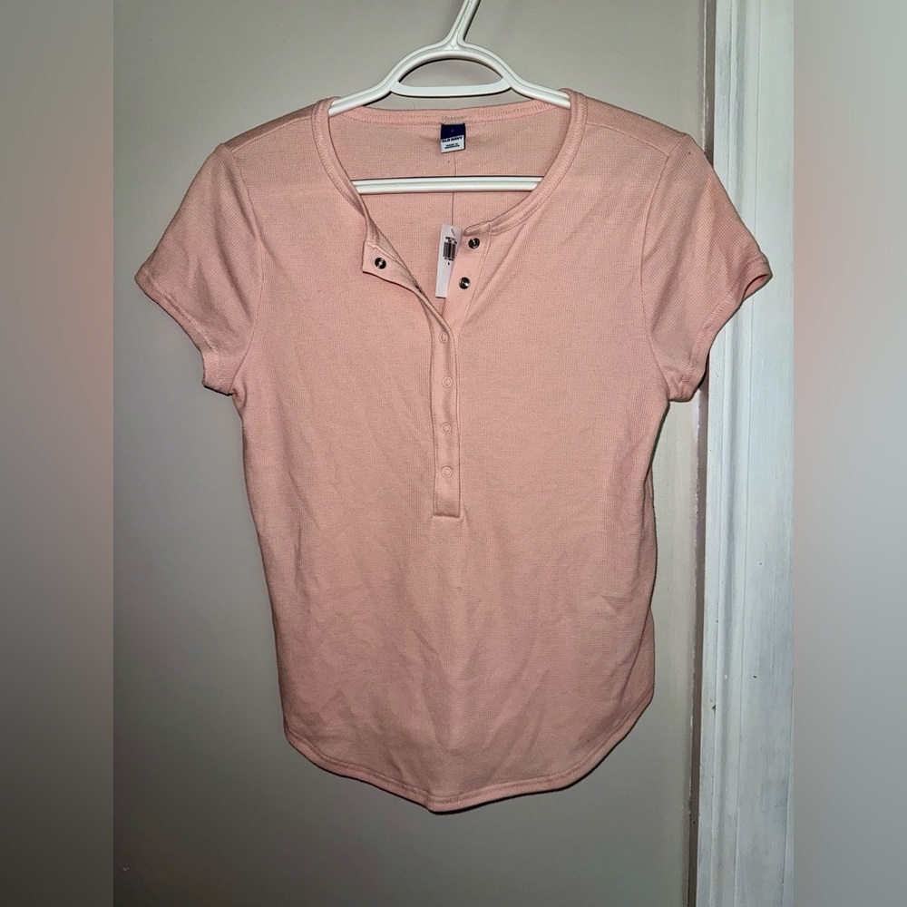 Old Navy Light Pink Short Sleeve Tee